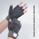 Half-Finger Breathable Workout Gloves – Non-Slip Gym Gloves for Fitness, Cycling, Climbing & Training - Black L In Australia - Darrahopens