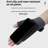 Half-Finger Breathable Workout Gloves – Non-Slip Gym Gloves for Fitness, Cycling, Climbing & Training - Black L