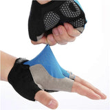 Gym Gloves Half Finger Breathable Anti-Slip Fitness Workout Training Gloves with Palm Padding for Weightlifting Cycling - Green M In Australia - Darrahopens