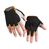 Gym Gloves Half Finger Breathable Anti-Slip Fitness Workout Training Gloves with Palm Padding for Weightlifting Cycling - Orange S In Australia - Darrahopens