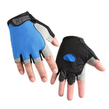 Gym Gloves Half Finger Breathable Anti-Slip Fitness Workout Training Gloves with Palm Padding for Weightlifting Cycling - Dark Blue XL