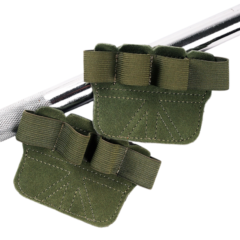 Fingerless Gym Gloves for Men & Women, Breathable Anti-Slip Workout Gloves with Enhanced Grip & Palm Protection - Army Green In Australia - Darrahopens