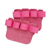 Fingerless Gym Gloves for Men & Women, Breathable Anti-Slip Workout Gloves with Enhanced Grip & Palm Protection - Pink In Australia - Darrahopens