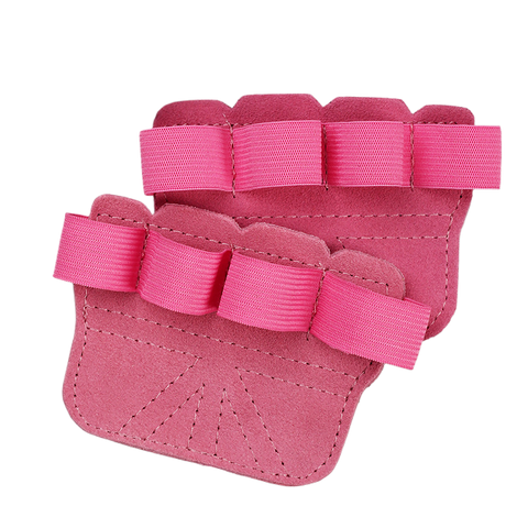 Fingerless Gym Gloves for Men & Women, Breathable Anti-Slip Workout Gloves with Enhanced Grip & Palm Protection - Pink In Australia - Darrahopens