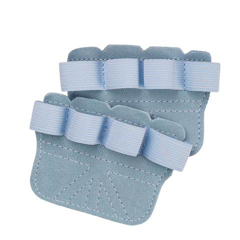 Fingerless Gym Gloves for Men & Women, Breathable Anti-Slip Workout Gloves with Enhanced Grip & Palm Protection - Blue