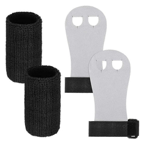 Gymnastics Wrist Grips with Wrist Support Anti-Slip Palm Guards for Training, Weightlifting, Cross Training and Fitness - Black M In Australia - Darrahopens