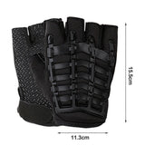 1 Pair Half Finger Fitness Gloves with Wrist Support, Non-Slip Breathable Gym Gloves for Weightlifting Strength Training Workout Sports Army Green Camouflage