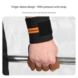 Gym Gloves Weightliftings Workout Exercise Gloves with Wrist Support for Women Man NonSlip Palm Fingerless Grip Gloves - Black L In Australia - Darrahopens