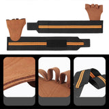 Gym Gloves Weightliftings Workout Exercise Gloves with Wrist Support for Women Man NonSlip Palm Fingerless Grip Gloves - Gray M