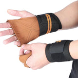 Gym Gloves Weightliftings Workout Exercise Gloves with Wrist Support for Women Man NonSlip Palm Fingerless Grip Gloves - Gray L In Australia - Darrahopens