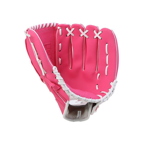 Youth Baseball Gloves Synthetic Leather Baseball Glove Sports Baseball for Women and Men Kids - Rose Red 10.5inch In Australia - Darrahopens