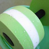 2PCS EVA Water Dumbbells Aquatic Exercise Barbells for Water Aerobics Pool Fitness Resistance Training - Blue