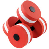 2PCS EVA Water Dumbbells Aquatic Exercise Barbells for Water Aerobics Pool Fitness Resistance Training - Red In Australia - Darrahopens