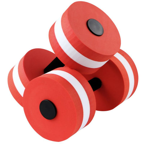 2PCS EVA Water Dumbbells Aquatic Exercise Barbells for Water Aerobics Pool Fitness Resistance Training - Red In Australia - Darrahopens