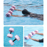 Aquatic Dumbells,1 Pair Water Aerobic Exercise Foam-Dumbbell Pool Resistance,Water Aqua Fitness-Barbells Hand Bar Gift Pink In Australia - Darrahopens