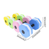 Aquatic Dumbells,1 Pair Water Aerobic Exercise Foam-Dumbbell Pool Resistance,Water Aqua Fitness-Barbells Hand Bar Gift Blue