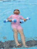 2PCS EVA Water Dumbbells Aquatic Exercise Foam Barbells for Water Aerobics Pool Resistance Fitness Training - Pink In Australia - Darrahopens