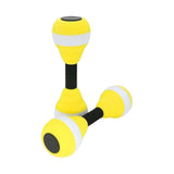 2PCS EVA Water Dumbbells Aquatic Exercise Foam Barbells for Water Aerobics Pool Resistance Fitness Training - Yellow In Australia - Darrahopens