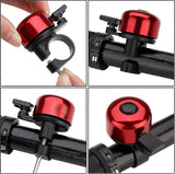 Mini Bicycle Bell Loud Clear Ring Bike Handlebar Bell for Road Mountain MTB City Bike Accessories(Red)