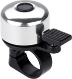 Mini Bicycle Bell Loud Clear Ring Bike Handlebar Bell for Road Mountain MTB City Bike Accessories(Silver)