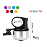 Mini Bicycle Bell Loud Clear Ring Bike Handlebar Bell for Road Mountain MTB City Bike Accessories(Silver)