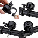Mini Bicycle Bell Loud Clear Ring Bike Handlebar Bell for Road Mountain MTB City Bike Accessories(Black) In Australia - Darrahopens