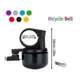 Mini Bicycle Bell Loud Clear Ring Bike Handlebar Bell for Road Mountain MTB City Bike Accessories(Black) In Australia - Darrahopens