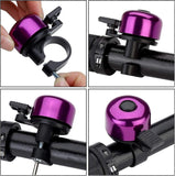 Mini Bicycle Bell Loud Clear Ring Bike Handlebar Bell for Road Mountain MTB City Bike Accessories(Purple) In Australia - Darrahopens