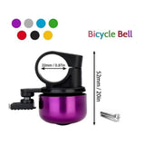 Mini Bicycle Bell Loud Clear Ring Bike Handlebar Bell for Road Mountain MTB City Bike Accessories(Purple)