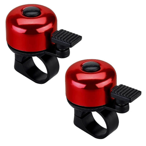 2PCS Bike Bell Bicycle Bell With Loud Crisp Clear Sound, Road And Mountain Bike Bell (Red) In Australia - Darrahopens