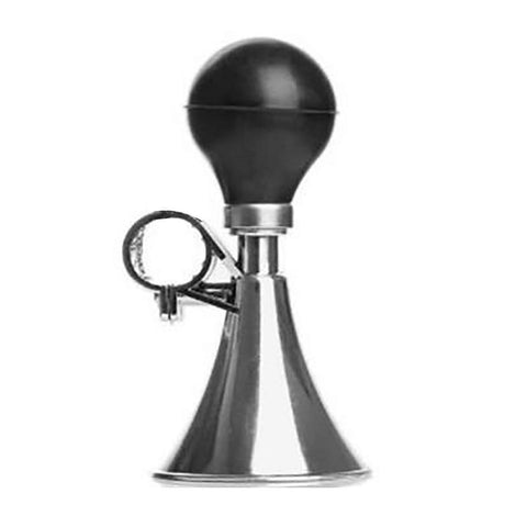 Bike Air Horn Loud Bicycle Handlebar Horn Rubber Bulb Bell for Road MTB City Bike Cycling Accessories Silver