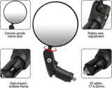 Bicycle Mirrors, 360 Adjustable High Definition Convex Handlebar Mirror Bicycle Mirror for Road Mountain Bike Motorbike Bicycle (2 Pieces) In Australia - Darrahopens