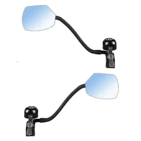 2PCS Bicycle Rear View Mirror with Bell 360°Adjustable Bike Handlebar Mirror for MTB Road Bike Scooter 27-33mm Handlebars In Australia - Darrahopens