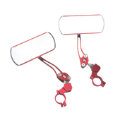 2PCS 360°Adjustable Bicycle Rear View Mirrors Foldable Handlebar Mirrors for MTB Road Bike E-Bike Scooter - Red In Australia - Darrahopens
