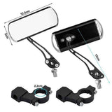 2PCS 360°Adjustable Bicycle Rear View Mirrors Foldable Handlebar Mirrors for MTB Road Bike E-Bike Scooter - Red In Australia - Darrahopens