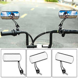 2PCS 360°Adjustable Bicycle Rear View Mirrors Foldable Handlebar Mirrors for MTB Road Bike E-Bike Scooter - Yellow In Australia - Darrahopens