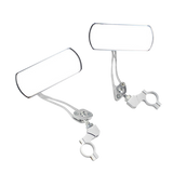 2PCS 360°Adjustable Bicycle Rear View Mirrors Foldable Handlebar Mirrors for MTB Road Bike E-Bike Scooter - Silver In Australia - Darrahopens