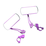 2PCS 360°Adjustable Bicycle Rear View Mirrors Foldable Handlebar Mirrors for MTB Road Bike E-Bike Scooter - Purple In Australia - Darrahopens