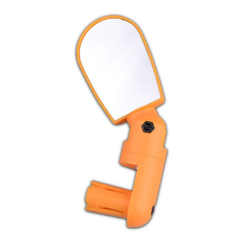 2 Pack Bike Mirrors 360°Adjustable Rotatable Bicycle Rear View Mirrors Universal Handlebar Mount Cycling Mirrors for Road MTB Mountain Bikes - Yellow In Australia - Darrahopens