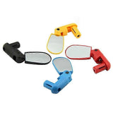 2 Pack Bike Mirrors 360°Adjustable Rotatable Bicycle Rear View Mirrors Universal Handlebar Mount Cycling Mirrors for Road MTB Mountain Bikes - Yellow