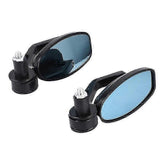 22mm Universal Bike Mirror - Black Rear View for Motorcycle Handlebars