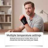 Heated Wrist Wrap with Red Light, Adjustable Heating Wrist Support Brace, Thermal Wrist Compression Sleeve for Daily Use In Australia - Darrahopens
