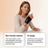 Heated Wrist Wrap with Red Light, Adjustable Heating Wrist Support Brace, Thermal Wrist Compression Sleeve for Daily Use In Australia - Darrahopens