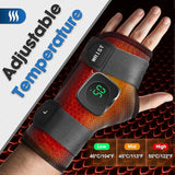 Cordless Wrist Heating Pad, Heated Wrist Brace, Rechargeable Heating Wrist Wrap with Detachable Controller for Left Hand Grey In Australia - Darrahopens