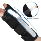 2Pcs Thumb & Wrist Splints Stabilizers Fixed Wrist Wrap Protector Ergonomic Night Supports For Carpal Tunnel & Tenosynovitis Multicolor