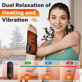Cordless Wrist Heating Pad Wrap with Vibration, Rechargeable Heated Wrist Brace
