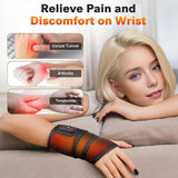 Cordless Wrist Heating Pad Wrap with Vibration, Rechargeable Heated Wrist Brace