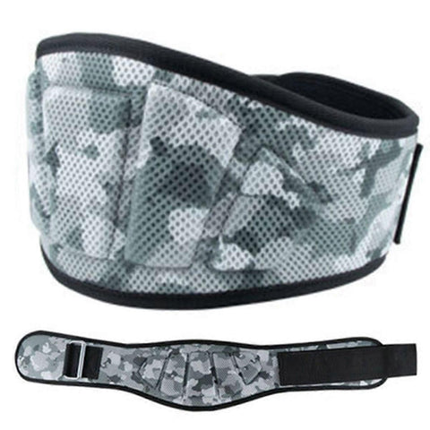 Adjustable Weightlifting Belt, EVA Nylon Lumbar Support Belt for Powerlifting, Bodybuilding, Gym Fitness and Strength Training - Black Camouflage L In Australia - Darrahopens