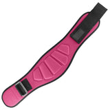 Adjustable Weightlifting Belt, EVA Nylon Lumbar Support Belt for Powerlifting, Bodybuilding, Gym Fitness and Strength Training - Pink L