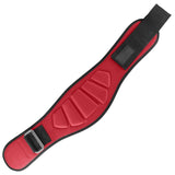 Adjustable Weightlifting Belt, EVA Nylon Lumbar Support Belt for Powerlifting, Bodybuilding, Gym Fitness and Strength Training - Red M